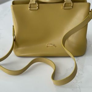 Longchamp cross body leather handbag